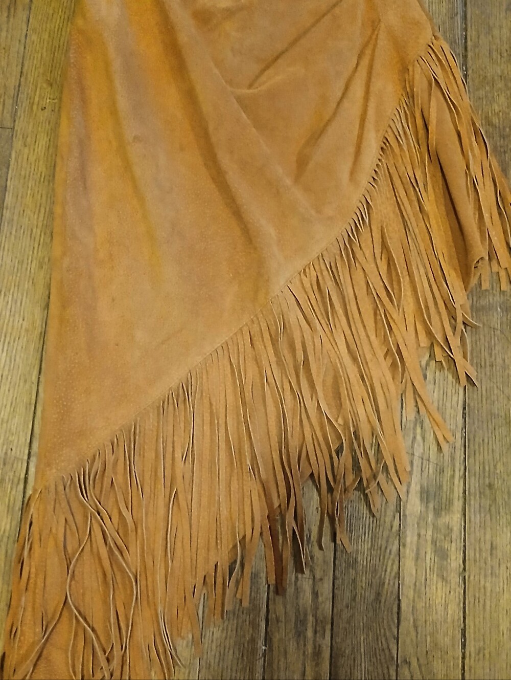 Vintage Outerwear by Phoenix Suede Fringe Skirt Size S